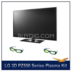 LG 50PZ550 50-Inch Plasma HDTV 3D 1080P Plasma 3D Kit $949