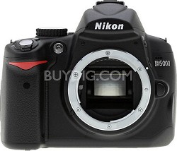 Nikon D5000 12.3 Megapixel Digital SLR Camera Body Only $544.95 Shipped