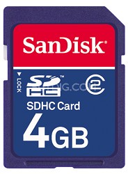 Sandisk SDSDB-4096-A11 4 GB Secure Digital SDHC Memory Card $9.99