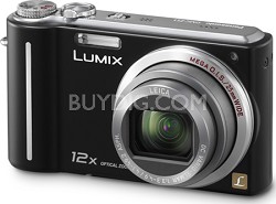 Panasonic | DMC-ZS1K LUMIX 10.1 MP Compact Digital Camera with 12x Super Zoom (Black) | BuyDig.com