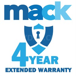 Mack 4 Year Extended Warranty Card For Camcorders Priced up to $500 