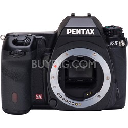 Pentax K-5 Weatherproof Digital SLR Digital Camera Body w/ 1080p HD Video $1169