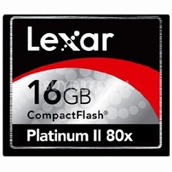 16 GB Platinum II CF Memory Card 80X  LCF16GBSBNA080