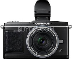 Olympus E-P2 Black Body with 17mm and EVF