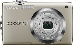 Nikon COOLPIX S3000 Digital Camera (Champagne Silver)