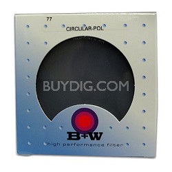 B+W 77mm Coated Circular Polarizer Glass Filter SHPMC - 65-1065310