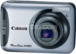 Canon PowerShot A490 (Silver) 10 Megapixel Camera