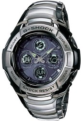 Casio, Inc. GW1200BA1A Atomic Timekeepeing G-Shock Watch with Stainless Steel Band