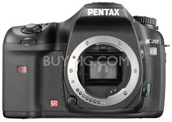 Pentax K20D 14.6MP Digital SLR Body (lens not included)