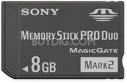 Sony Flash memory card - 8 GB Memory Stick PRO Duo Mark2 ... [MS-MT8G]
