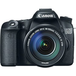 Canon EOS 70D 20.2 MP CMOS Digital SLR Camera and EF-S 18-135mm F3.5-5.6 IS STM Kit