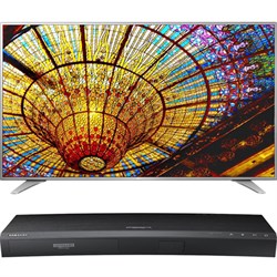 LG 55-Inch UHD Smart TV w/ webOS 3.0-55UH6550 w/UBD-K8500 4K UHD Blu-Ray Player