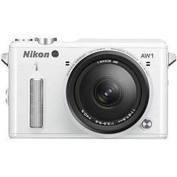 Nikon 1 AW1 14.2MP Waterproof Shockproof Digital Camera w/ AW 11-27.5mm - White