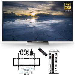 Sony XBR-55X930D 55-Inch Class 4K HDR Ultra HD TV Slim Flat Wall Mount Bundle