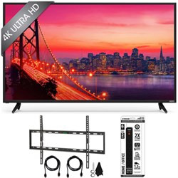 Vizio E65u-D3 - 65-Inch 4K SmartCast Ultra HD TV Home Theater w/ Flat Mount Bundle