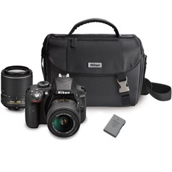 Nikon D3300 DX-format Digital SLR w\/ 18-55mm + 55-200mm DX VR II Zoom Lenses Bundle Nikon D3300 DX-format Digital SLR w\/ 18-55mm + 55-200mm DX VR II Zoom Lenses Bundle