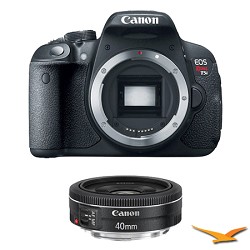 Canon EOS Rebel T5i 18MP SLR Digital Camera and EF40mm f\/2.8 STM Pancake Lens Canon EOS Rebel T5i 18MP SLR Digital Camera and EF40mm f\/2.8 STM Pancake Lens