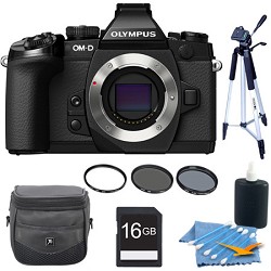 Olympus OM-D E-M1 Compact System Camera with 16MP and 3-Inch LCD Body Only Kit