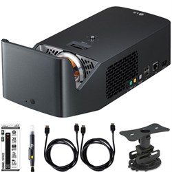 LG PF1000U Ultra Short Throw Home Theater Projector w\/ Mount and Accessory Bundle