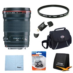 Canon 135mm f/2.0L USM Telephoto Lens Exclusive Pro Kit