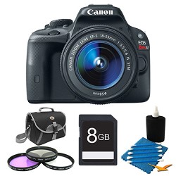 Canon EOS Rebel SL1 SLR Digital Camera EF-S 18-55mm 8GB Bundle