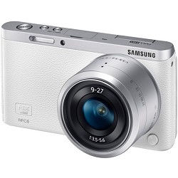 Samsung NX Mini Mirrorless Digital Camera with 9-27mm Lens and Flash - White