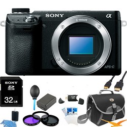 Sony Alpha NEX-6 16.1 MP Digital Camera (Black Body Only) Ultimate Bundle