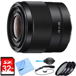 Sony SEL28F20 - FE 28mm F2 E-mount Full Frame Prime Lens 