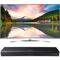 LG 55-Inch Super UHD Smart TV w/webOS 3.0+ Samsung UBD-K8500 4K UHD Blu-Ray Player
