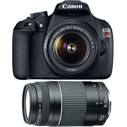 Canon EOS Rebel T5 18MP DSLR Camera w\/ 18-55mm & 75-300mm Lens Kit Canon EOS Rebel T5 18MP DSLR Camera w\/ 18-55mm & 75-300mm Lens Kit