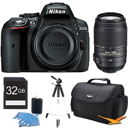 Nikon D5300 DX-Format 24.2 MP DSLR (Black) with 55-300mm VR Lens Bundle Nikon D5300 DX-Format 24.2 MP DSLR (Black) with 55-300mm VR Lens Bundle