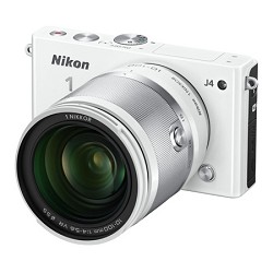 Nikon 1 J4 Mirrorless Digital Camera with 10-100mm Lens - White