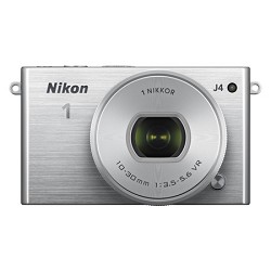 Nikon 1 J4 Mirrorless Digital Camera with 10-30mm Lens - Silver