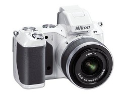 Nikon 1 V2 14.2 MP HD Digital Camera with 10-30mm VR 1 NIKKOR Lens (White)