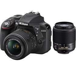 Nikon D3300 24.2 MP SLR with 18-55 VR II + Nikon 55-200 Lens Certified Refurbished Nikon D3300 24.2 MP SLR with 18-55 VR II + Nikon 55-200 Lens Certified Refurbished