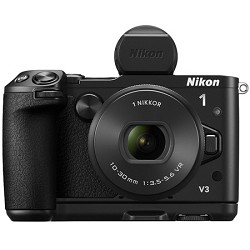 Nikon 1 V3 Mirrorless 18.4MP Digital Camera with 10-30mm Lens - Black