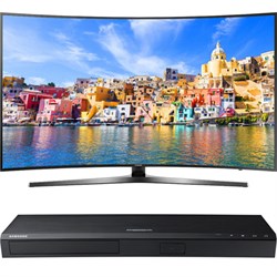 Samsung 65 KU7500 Curved 4K UHD Smart LED TV + Samsung UBDK8500 4K UHD Blu-Ray Player