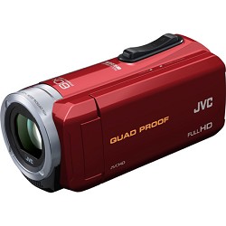 JVC GZ-R10R Quad Proof Red 2.5 MP 40x Dynamic Zoom 60x Digital Zoom HD Camcorder