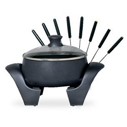 THE WEST Bow CO 88533 3-Quart Electric Fondue Pot - Black