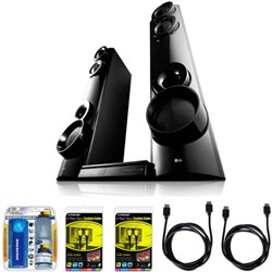 LG LHB675 1000W X-Boom Home Theater System with Blu-ray 3D Disc Player Bundle