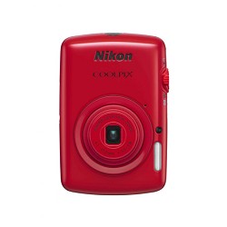 Nikon COOLPIX S01 10.1MP 2.5-inch Touch Screen Digital Camera - Red Refurbished