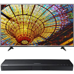 LG 65-in UHD Smart TV w/webOS 3.0 - 65UH6150 +Samsung UBDK8500 UHD Blu Ray Player