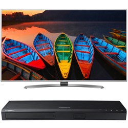 LG 55-in Super UHD TV w\/webOS 3.0- 55UH7700+ Samsung UBDK8500 4K UHD Blu-Ray Player