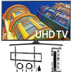 Samsung UN70KU6300 - 70 Class KU6300 6-Series 4K Ultra HD TV Flat Wall Mount Bundle