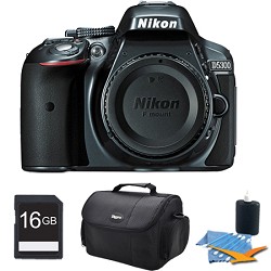 Nikon D5300 DX-Format Digital 24.2 MP SLR Body (Gray) Plus 16 GB Memory Bundle Nikon D5300 DX-Format Digital 24.2 MP SLR Body (Gray) Plus 16 GB Memory Bundle