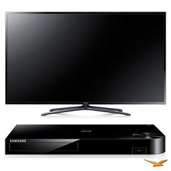 Cyber Monday Samsung UN60F6400 60' 120hz 1080p 3D Smart WiFi Slim LED HDTV and Blu-ray Bundle