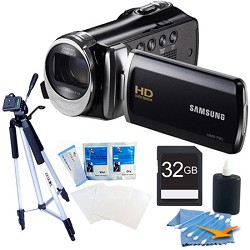 Samsung HMX-F90 52X Optimal Zoom HD Camcorder Black Kit