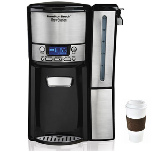Hamilton Beach BrewStation 12 Cup Dispensing Coffee Maker w/ Removable Reservoir + Copco To Go