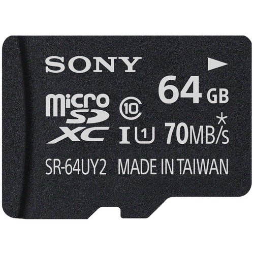 Sony 64GB micro SDXC Class 10 UHS-1, R70 Memory Card