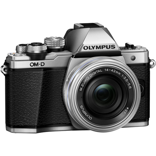 Olympus OM-D E-M10 Mark II Mirrorless Digital Camera w/ 14-42mm EZ Lens (Silver)
